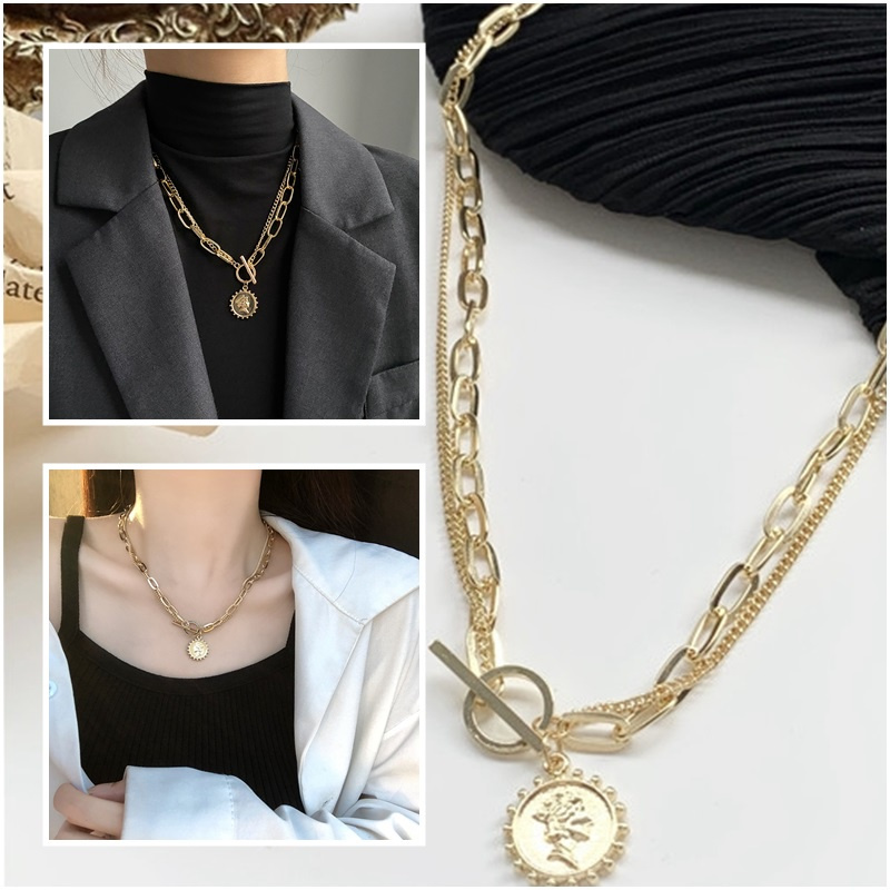 Vòng Cổ Choker Kim Loại Phong Cách Hàn Quốc