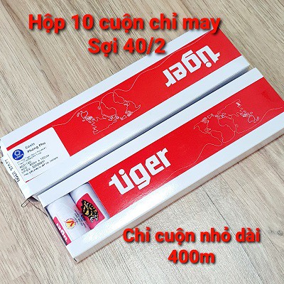 Set 10 Cuộn Chỉ May Lõi Nhỏ 400m Nhiều Màu