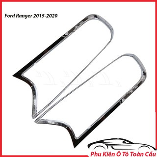 Viền đèn trước xe ford ranger 2015-2020 mạ crom sáng bóng