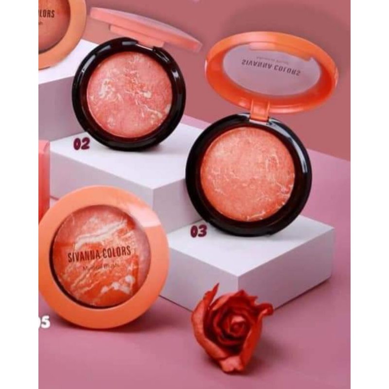 Phấn má hồng có nhũ tạo điểm nhấn