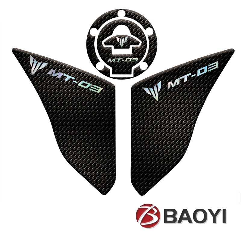Miếng Dán Trang Trí Bình Xăng Xe Mô Tô YAMAHA mt-03 MT03 Bằng Sợi carbon
