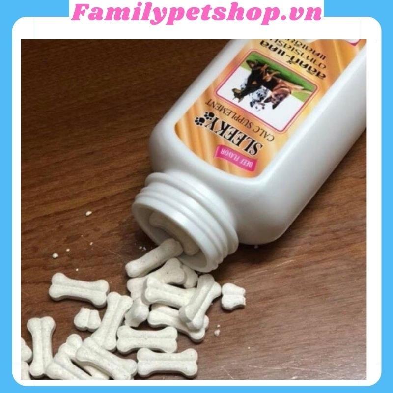 Canxi cho chó mèo viên Canxi Sleeky Thái Lan-familypetshop.vn