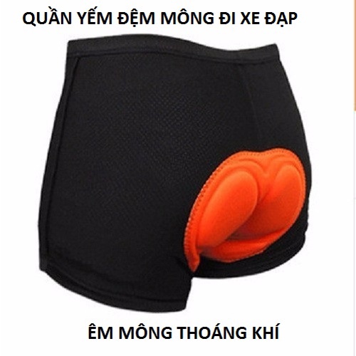 Quần Yếm Đệm Mông Đi Xe Đạp Thoáng Khí Dành Cho Nam Nữ