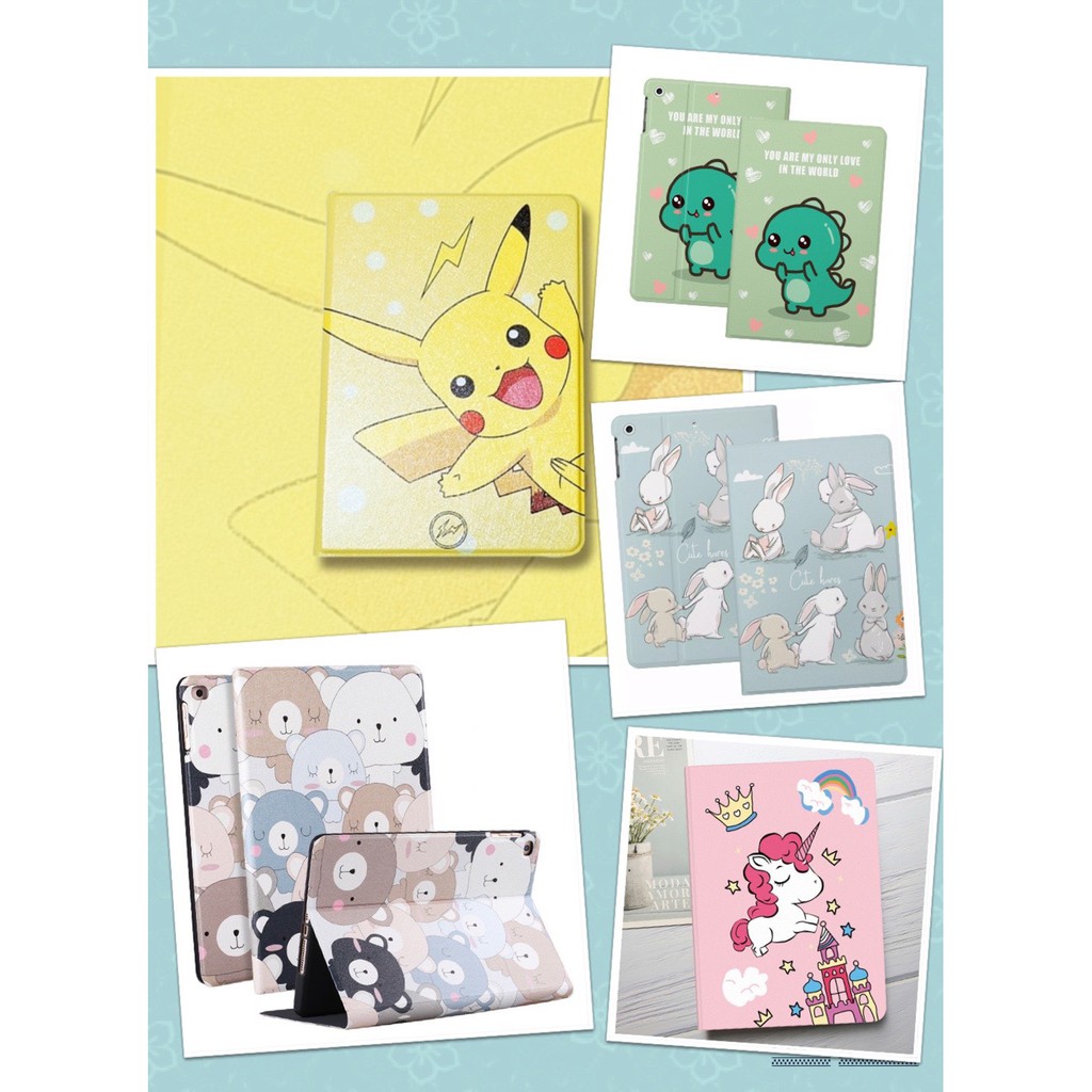 [SALE] [Viền Silicon] Ốp iPad,Bao Da iPad Hoạt Hình (P5)