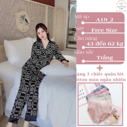 [ Qùa tặng dây cột tóc ] Đồ bộ nữ dài tay chất liệu kate thái giá rẻ pijama nữ hàn quốc đẹp bộ ngủ nữ dài tay cao cấp đẹ | BigBuy360 - bigbuy360.vn