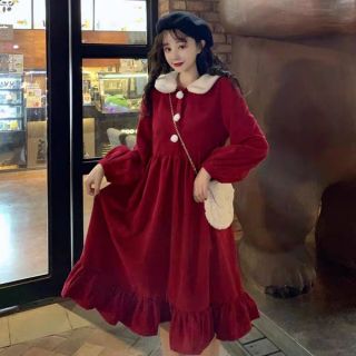 [Ảnh thật ở cuối] Váy ulzzang phong cách Hàn dáng xòe