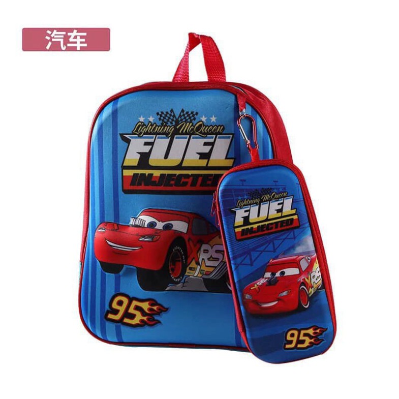 Balo 3d kèm hộp bút cho bé hình các nhân vật hoạt hình Giá Tận Kho