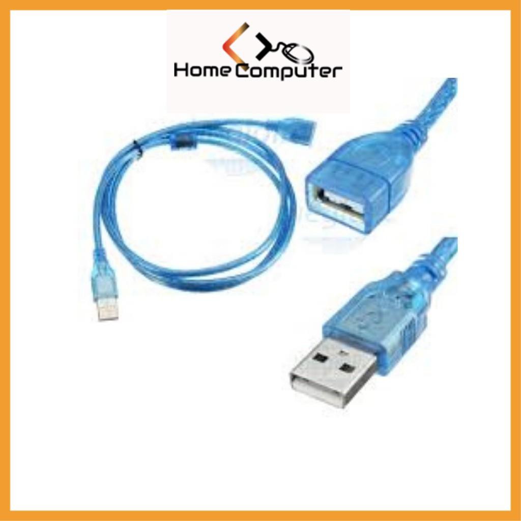 Dây nối dài usb 1.5m, 3m, 5m, Chuẩn 2.0 màu xanh chống nhiễu, hàng chất lượng - Home Computer