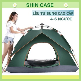 Lều Cắm Trại  Dã Ngoại Du Lịch Tự Động 4-5 người, ngăn Muỗi, Chống Nắng Cao Cấp, Lều Tự Bung