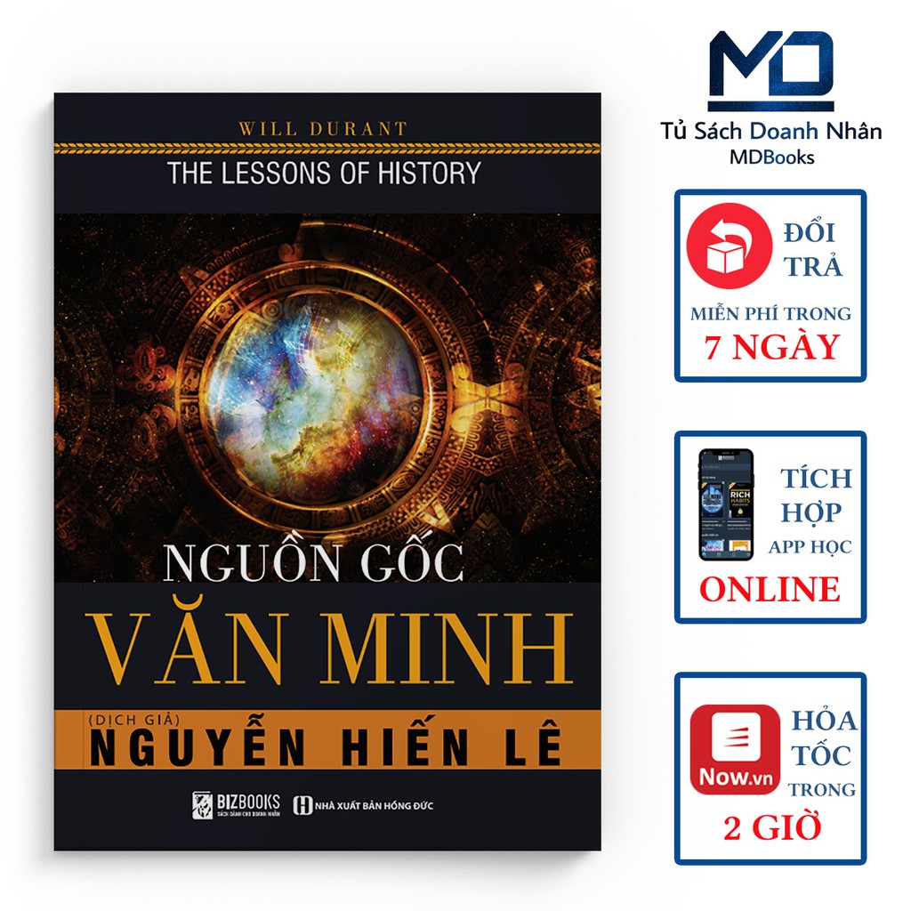 Sách Lịch Sử - Nguồn Gốc Văn Minh - Đọc Kèm Apps - Bizbooks - 8935246919385