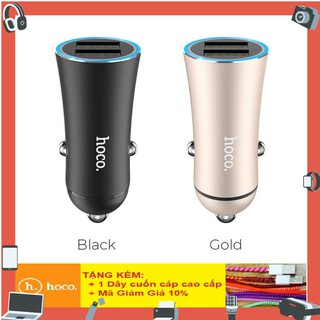 Bộ sạc xe hơi Hoco Z30A -Hàng phân phối chính hãng -BH12 Tháng