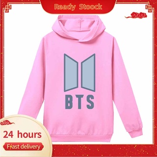 New Hàn Quốc BTS Trẻ em Áo nỉ Trẻ em Dài tay Áo Nỉ Bé trai Áo khoác Nữ