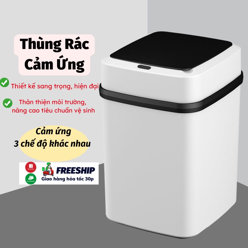 Thùng Rác Thông Minh Tự Động Đóng Mở Cao Cấp Không Thấm Nước Titan.st