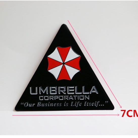 Tem nhôm Umbrella tam giác 7x7cm