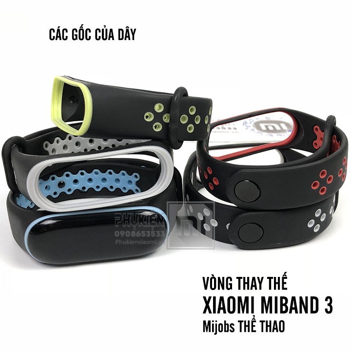 [7 Màu] Vòng thay thế Xiaomi Miband 3 / 4 Mijobs thể thao