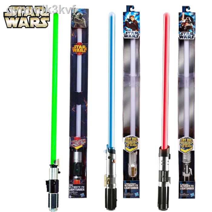 ﹊﹊❂1: 1 Star Wars Thanh kiếm Laser Hai màu đổi Darth Vader Chiến binh bóng tối Yoda Kellown Cross Sword