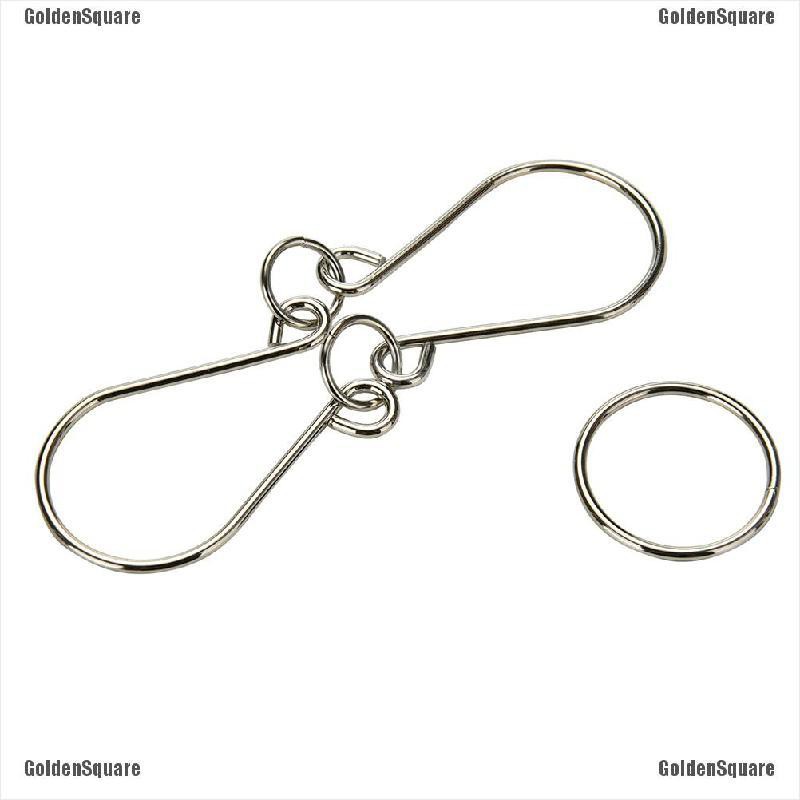 Set 8 Vòng Kim Loại Đồ Chơi Lắp Ráp Phát Triển IQ Cho Bé