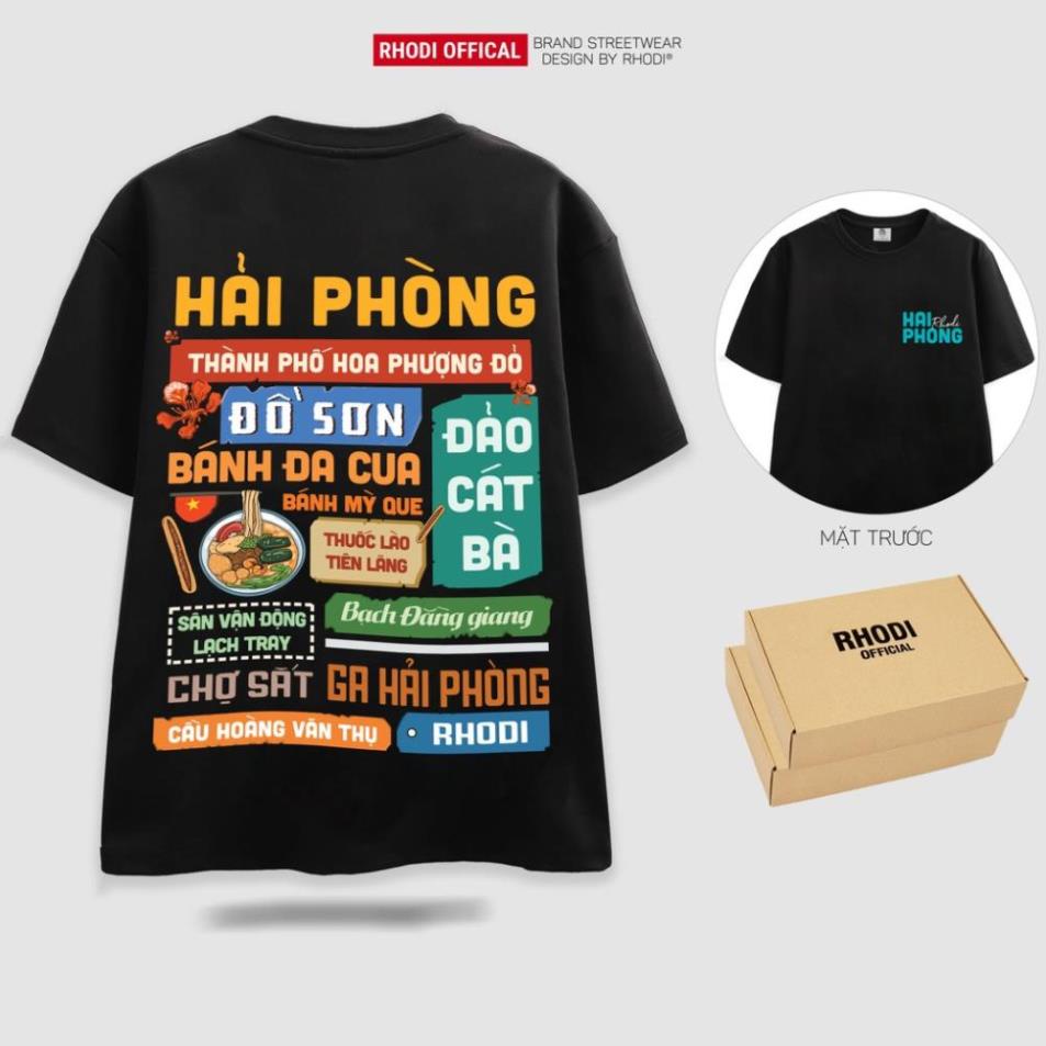 Áo phông local brand RHODI dáng tay lỡ unisex phong cách ulzzang nelly thế hệ genz Hải Phòng TEE 🥇 ✨