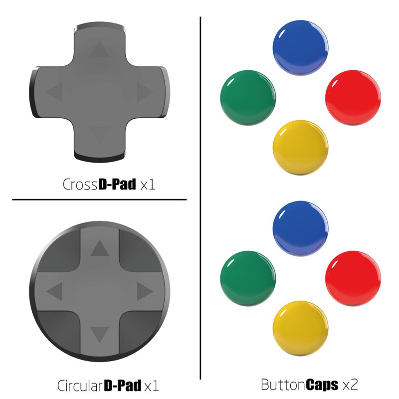 Skull &amp; Co. D-Pad Button Cap Set cho Nintendo Switch