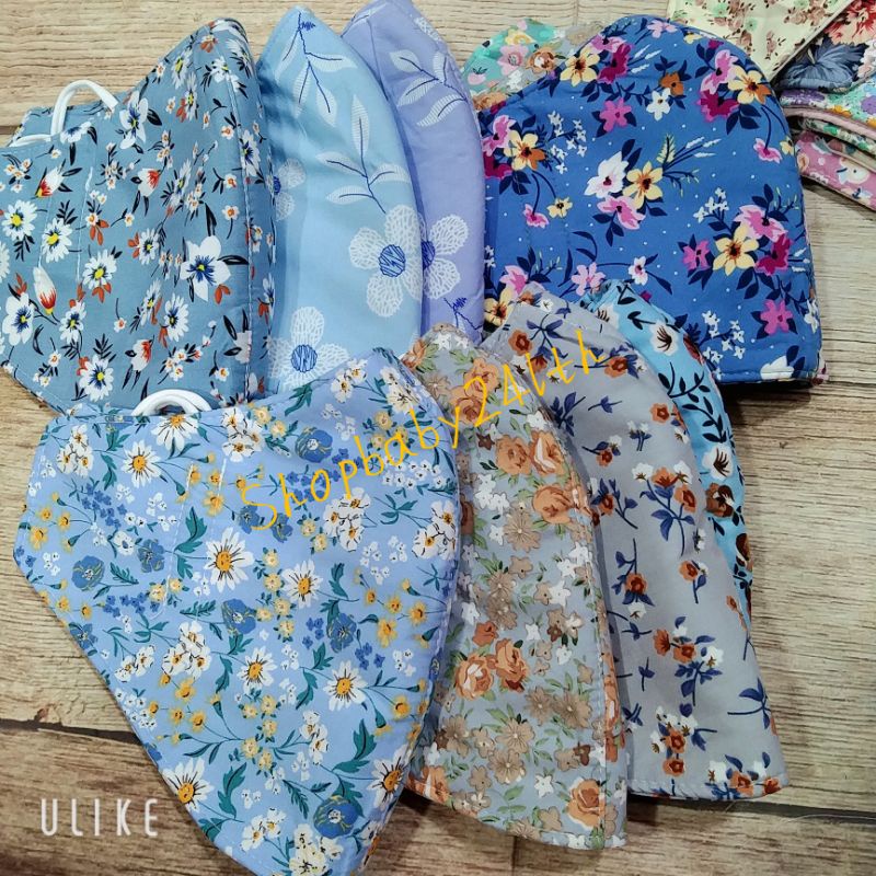 Khẩu trang vải  che tai cằm cho nữ vải đẹp, hình shop tự chụp, cho phái nữ tự tin khi ra ngoài nắng