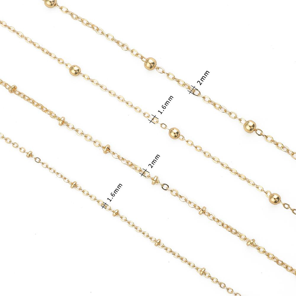 Beadia Vòng cổ Mạ Vàng 18K Bản Rộng Dùng Làm Trang Sức Thủ Công
