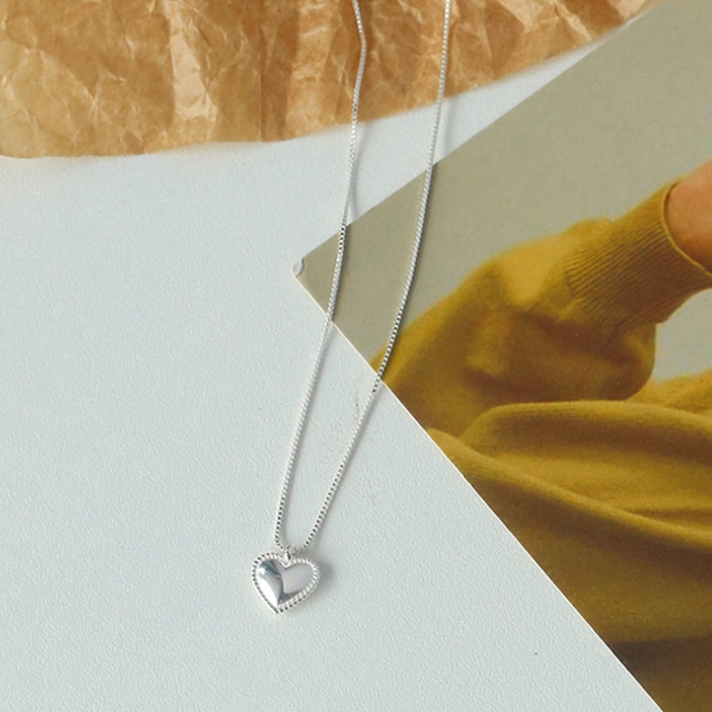 Dây chuyền hợp kim cao cấp phối mặt hình trái tim dễ thương cho nữ