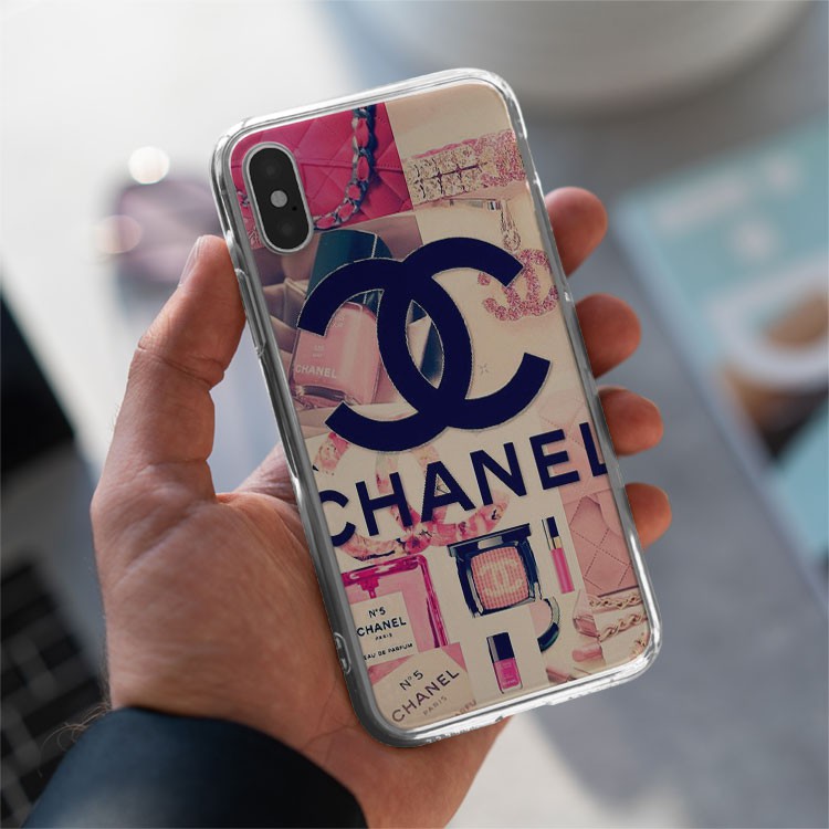 Ốp Iphone  chanh xả ốp lưng in hình chanel màu hồng đẹp độc dành cho Iphone 6 đến 12 promax BRD20210160