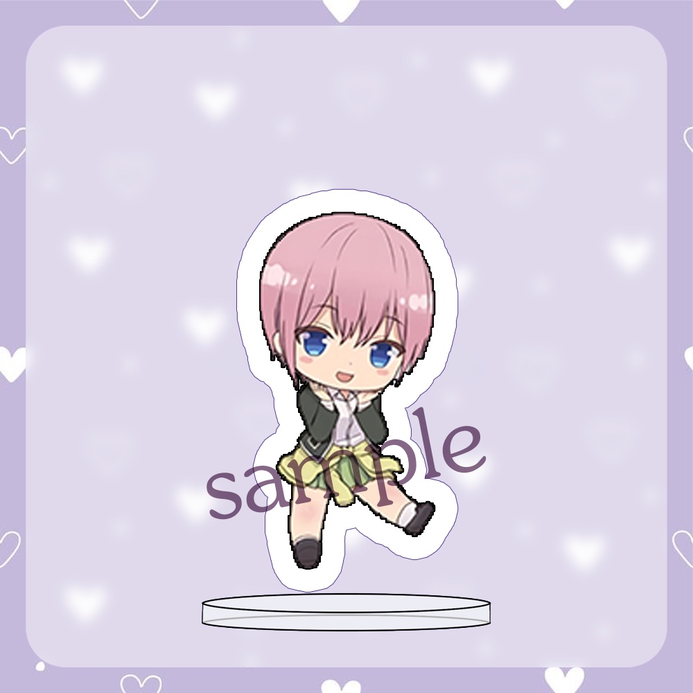( MINI ) Mô hình Standee Gotoubun no Hanayome Nhà có năm nàng dâu anime chibi mica trưng bày