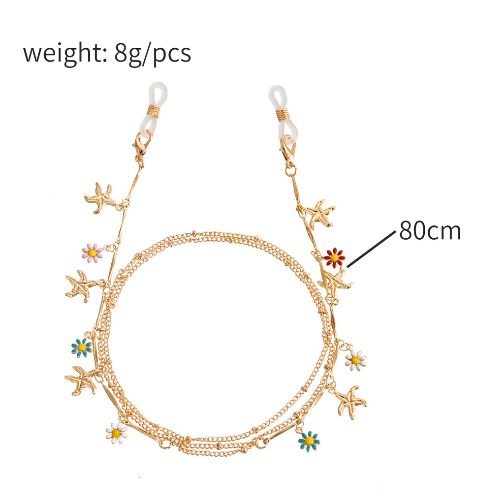 Mới Dây Đeo Mắt Kính Hình Hoa Đính Đá Thời Trang