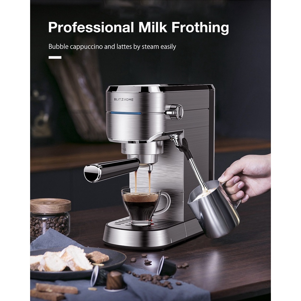 Máy pha cà phê BlitzWolf BW-CMM2 / CMM3 CM1503 pha cafe espresso tự động cho gia đình hoặc văn phòng