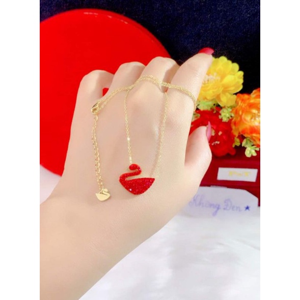 Dây chuyền thiên nga titan không đen, không phai màu