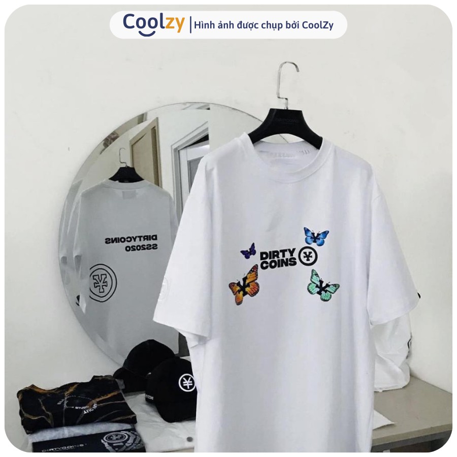 Áo Thun Tay Lỡ 🔴 Áo Phông Nam Nữ In Bướm Dirty Coins | CoolZy | BigBuy360 - bigbuy360.vn