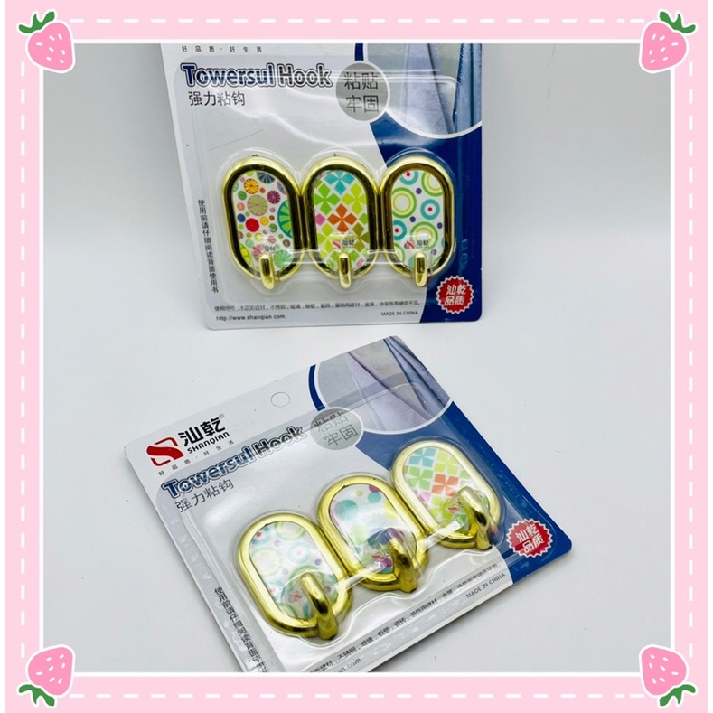 Móc Dán Dính Tường Móc Treo Đồ Dính Tường Chịu Lực Cao Tiện Lợi Cho Gia Đình ( Combo 3 cái)