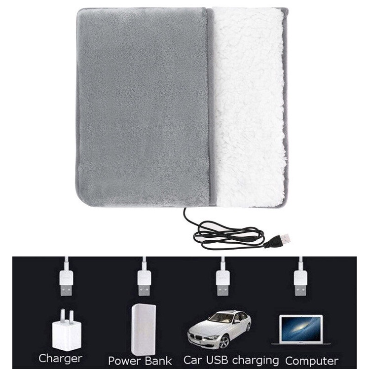 [Hàng mới về] Đệm sưởi ấm bàn chân sạc USB có thể giặt sạch bằng điện
