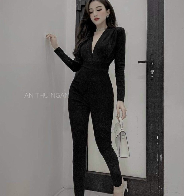 Jum dài I088 thiết kế kiểu hở ngực dành cho nữ siêu tôn dáng