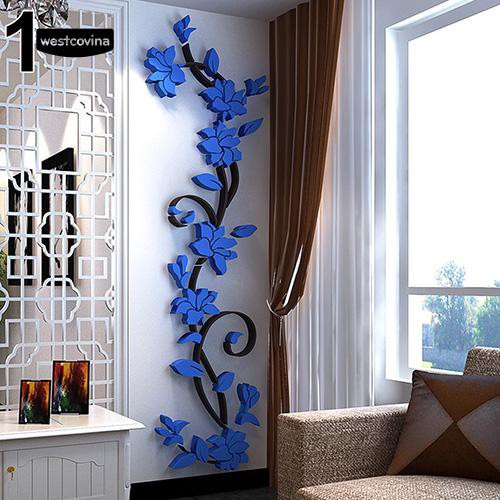 Hoa trang trí 3D dán tường