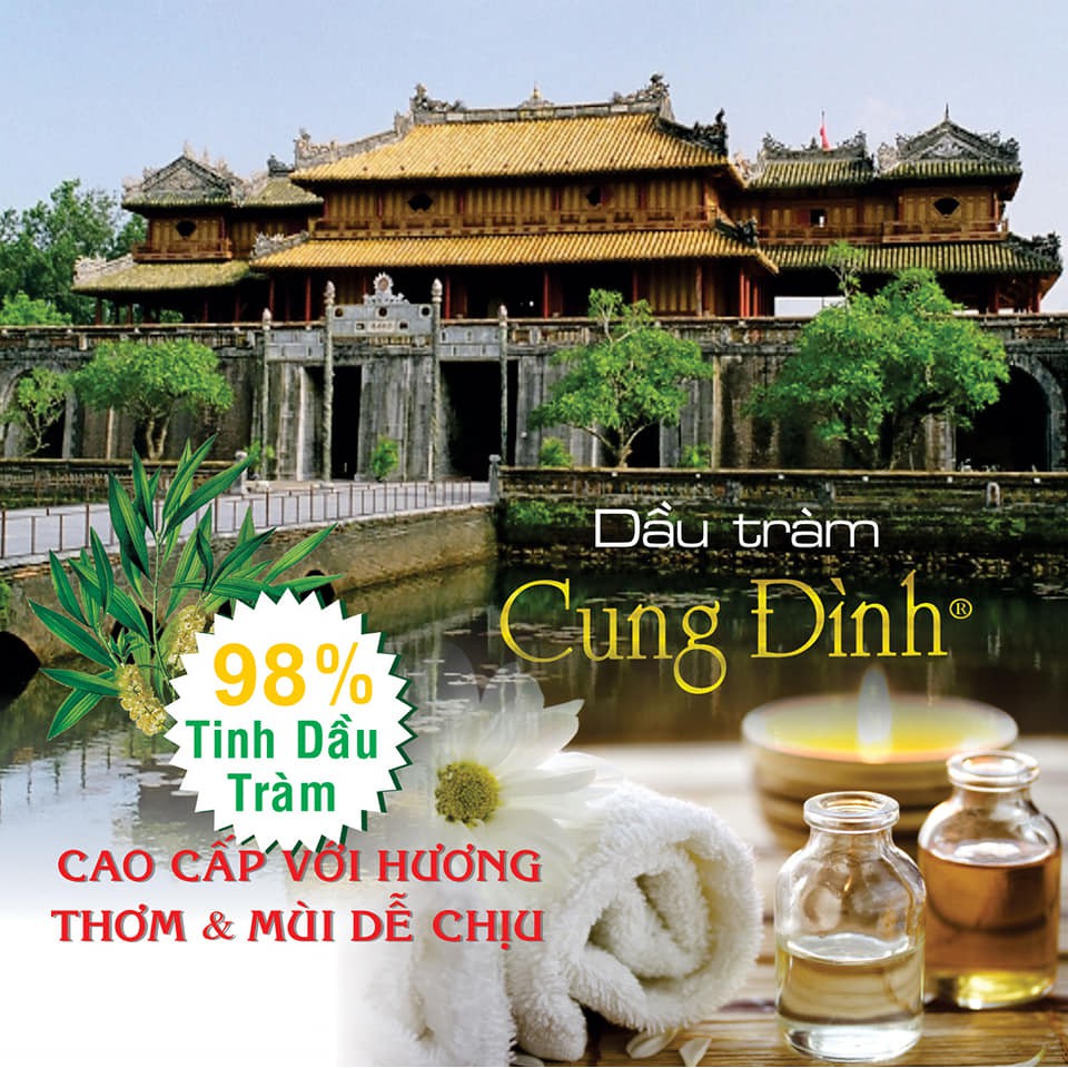 Com bo 2 chai Dầu Tràm Cung Đình 50 ml. Có dầu tràm sợ gì ho, lo gì cảm cúm, viêm xoang