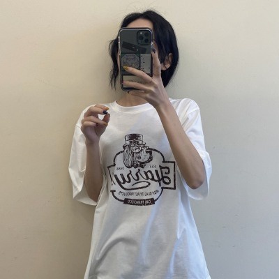 NZN Mới Áo Thun Tay Ngắn Dáng Rộng Phong Cách Hàn Quốc Cho Nữ