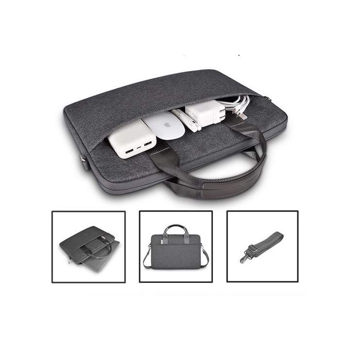 Túi chống sốc Wiwu Mimimalist Laptop Bag chống thấm nước, chống sốc 14 inch - 15.6 inch tặng kèm quai - Hàng Chính Hãng #8