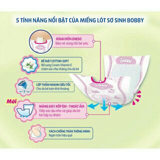 Tã dán sơ sinh Bobby S80+2