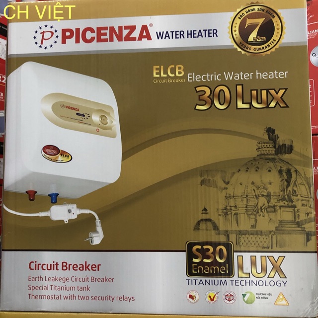 Bình nóng lạnh Picenza S30LUX (30L)