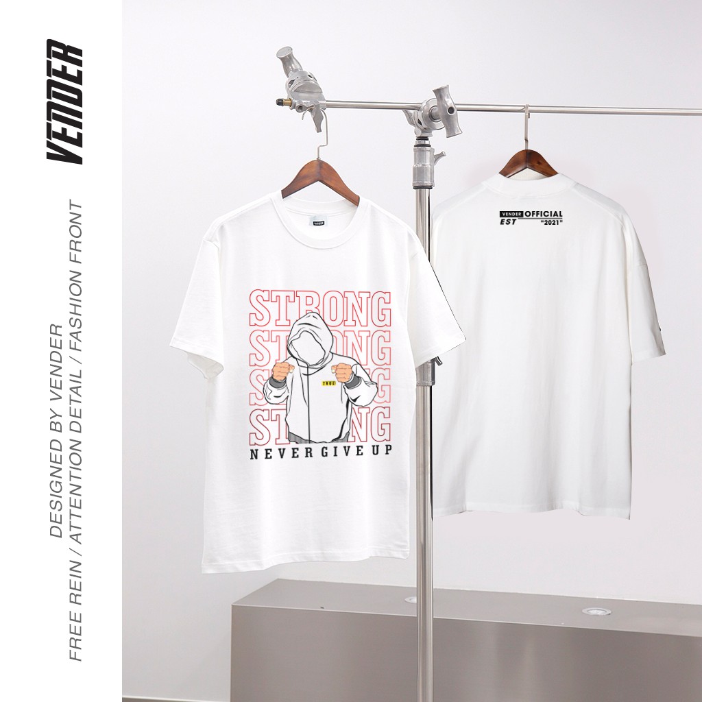 Áo thun STRONG - Áo thun tay lỡ dáng oversize