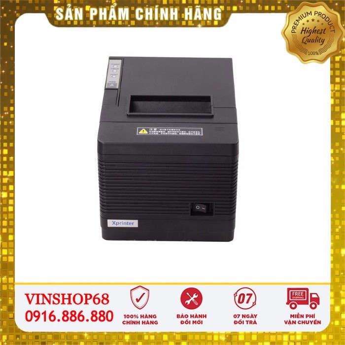 Máy in hóa đơn Xprinter Q260 Full cổng (Lan + USB + Com)