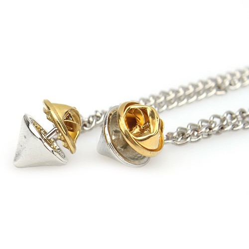 Chuỗi dây mắc xích đinh tán gắn trang trí cổ áo sơ mi