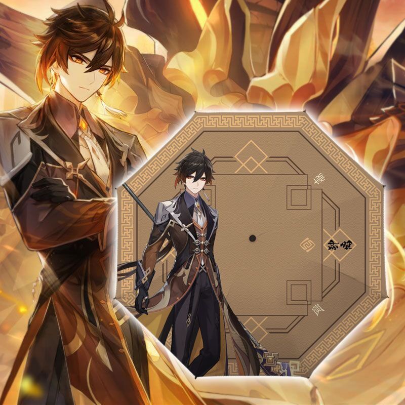 Dù Che Nắng In Hình Game Genshin Impact Có Thể Gấp Gọn Tiện Dụng