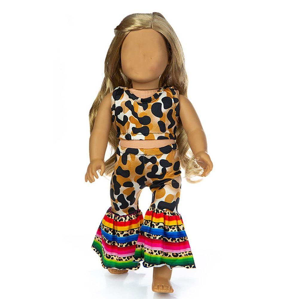 Quần Áo Búp Bê 3 Kiểu Họa Tiết Da Báo Handmade Dễ Thương 43cm
