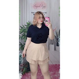 Chân Váy Xếp Ly Tầng 60-95kg ( Big Size Huỳnh Ngọc )