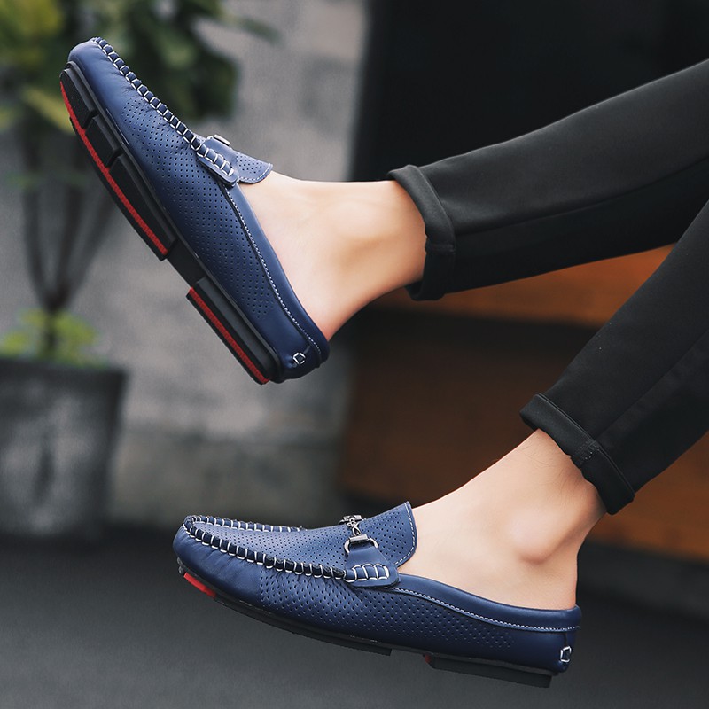 Giày lười bằng da thoáng khí cho nam