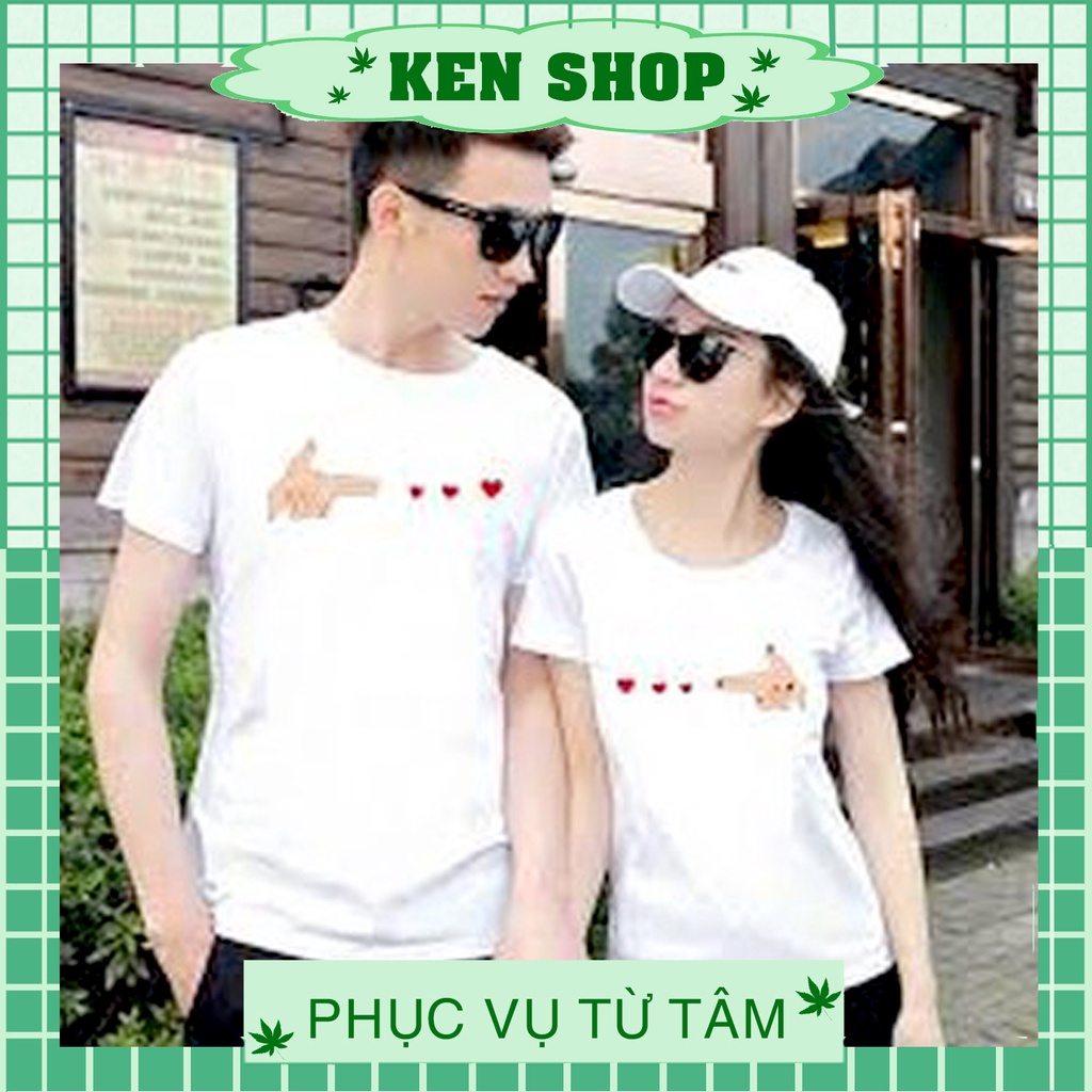 Áo thun cặp bắn tim