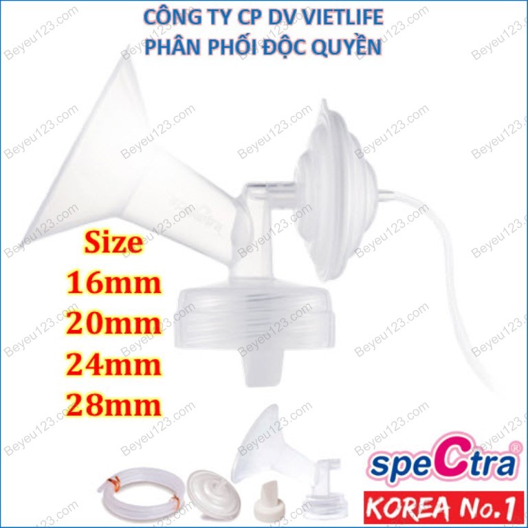 (Ko Matxa) Bộ phụ kiện hút sữa Spectra cổ rộng phụ kiện dùng cho máy hút sữa điện Hàn Quốc